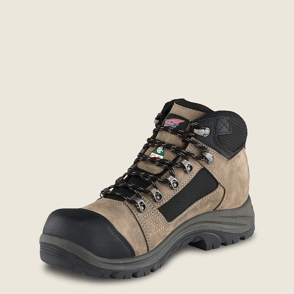 Red Wing Hiking Bot Erkek - Trades - 5-Inch Waterproof Csa Safety Toe - Kahverengi/Siyah - 32MARTQHO